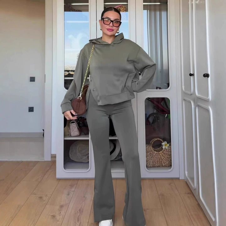 ⏳Offerta a tempo limitato: sconto del 48%⏰Completo da donna: felpa con cappuccio e pantaloni della tuta👚👖