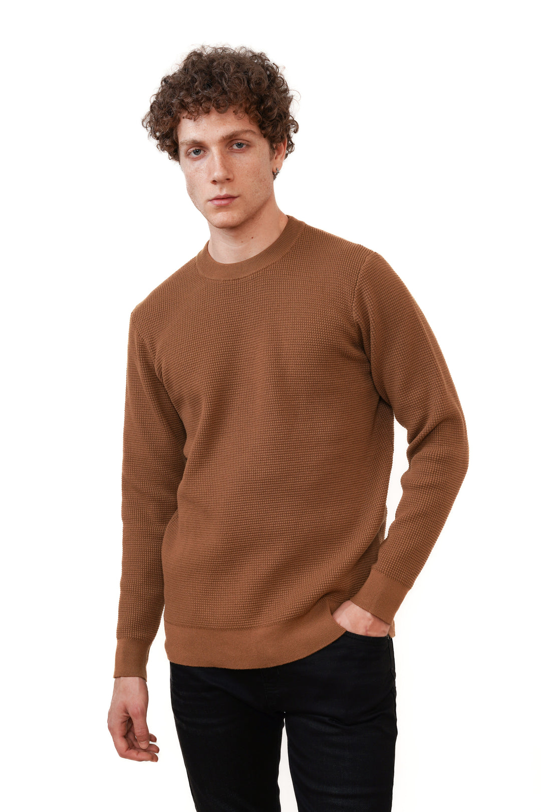 Wiktor | Maglione Premium con Texture a Nido d'Ape
