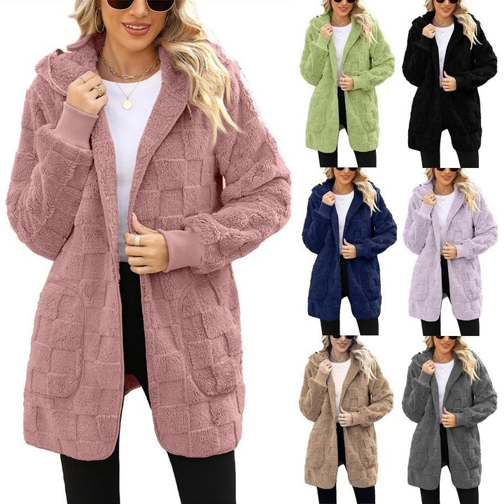 ☃️Sconto limitato del 49%❄️[S-5XL]🌸Novità per l'inverno: giacca in pile a quadri da donna per il tempo libero