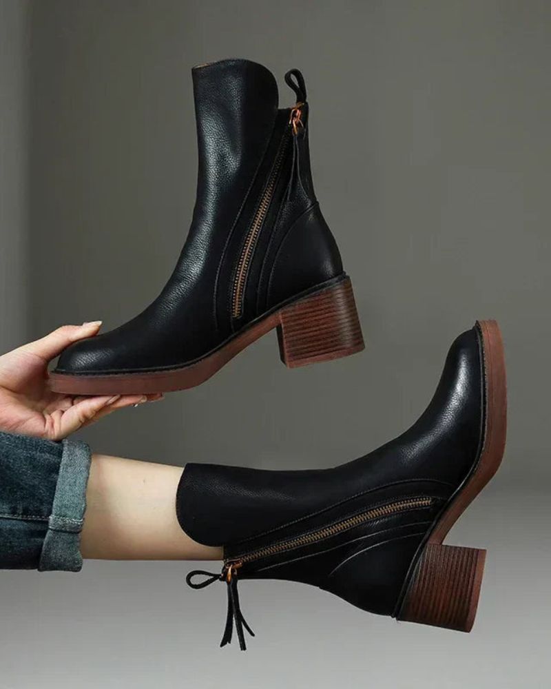 Valorine | Stivaletti in pelle nera
