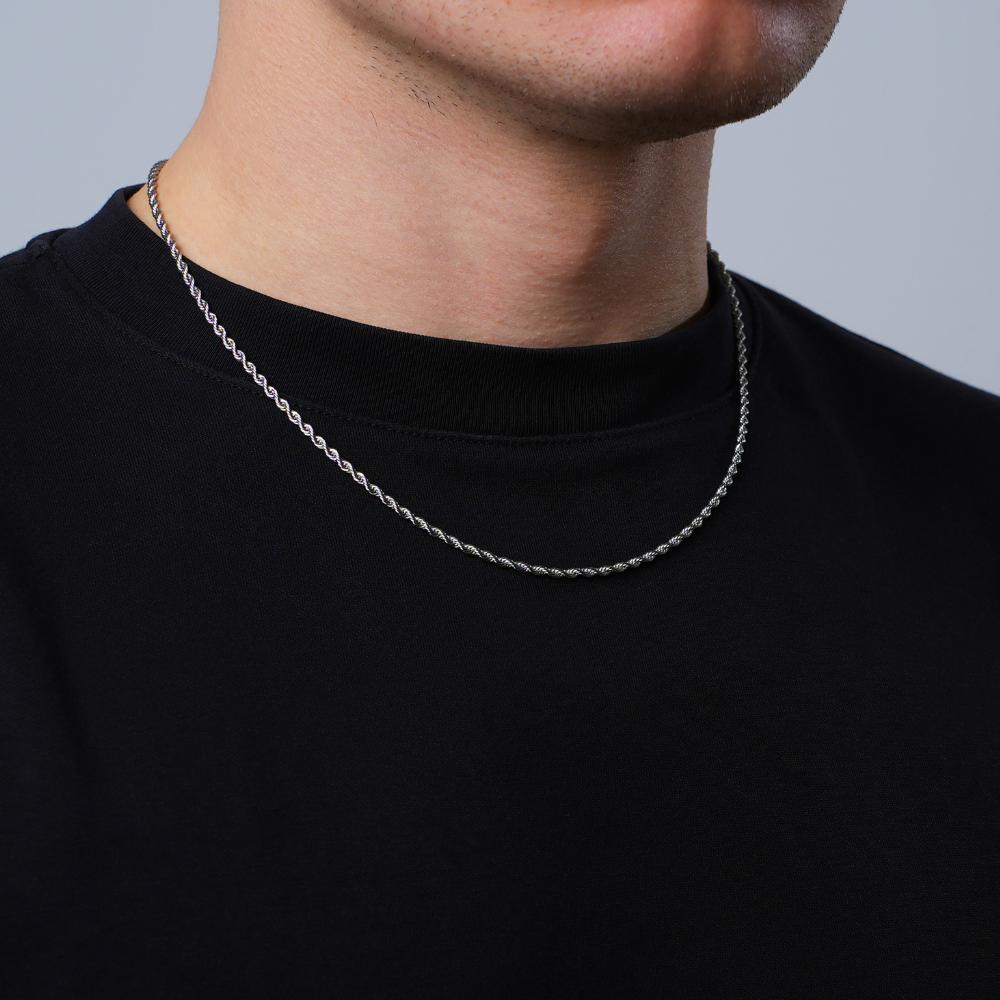 Vivo Stile | Catena a corda in argento (2,5 mm)