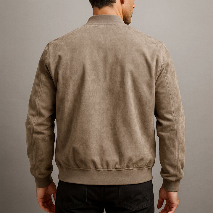 Elegante giacca in camoscio