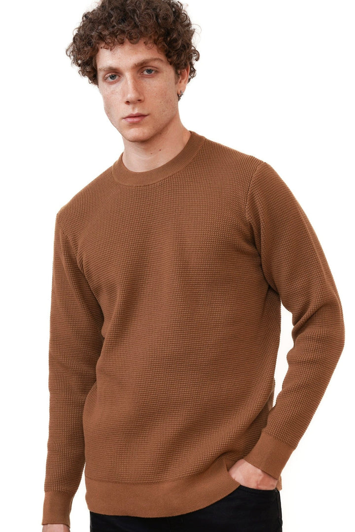 Wiktor | Maglione Premium con Texture a Nido d'Ape
