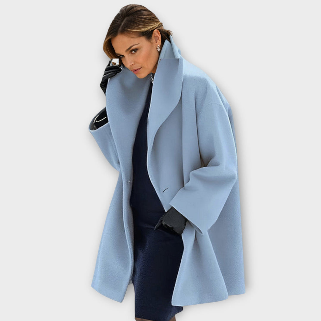 Elegante cappotto di lana per l'autunno e l'inverno