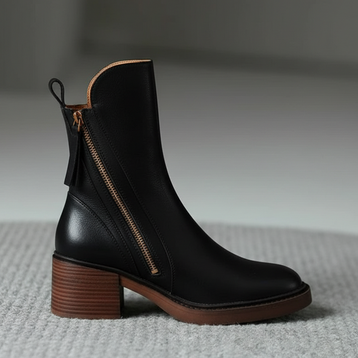 Valorine | Stivaletti in pelle nera