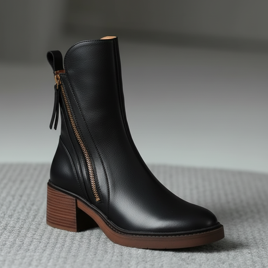 Valorine | Stivaletti in pelle nera