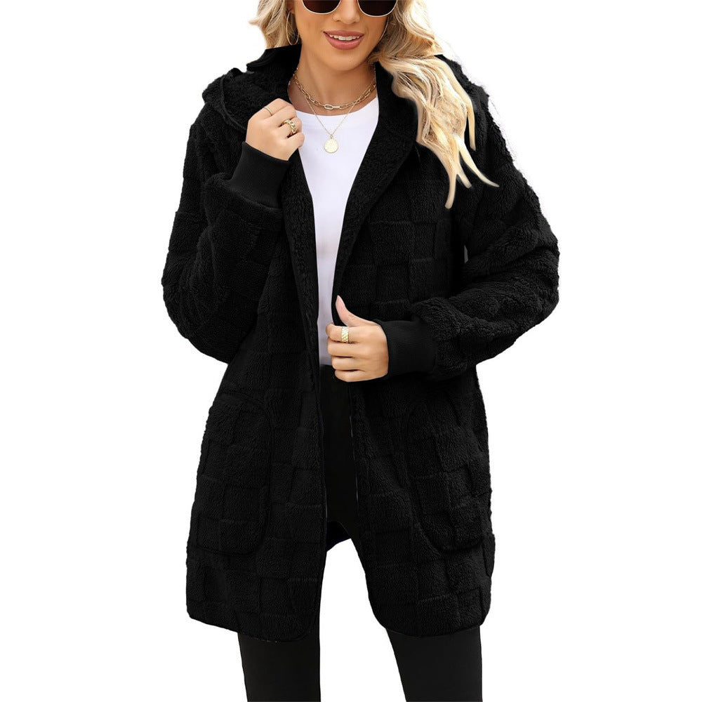 ☃️Sconto limitato del 49%❄️[S-5XL]🌸Novità per l'inverno: giacca in pile a quadri da donna per il tempo libero