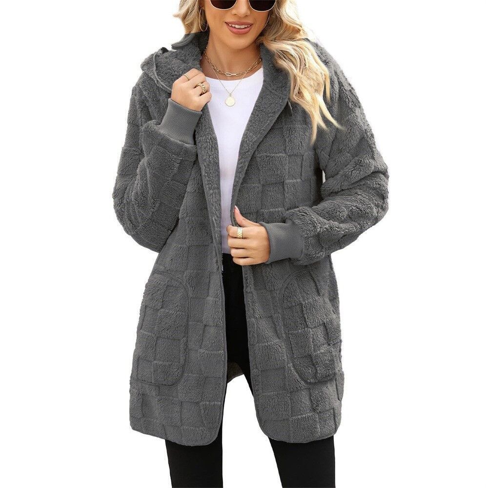 ☃️Sconto limitato del 49%❄️[S-5XL]🌸Novità per l'inverno: giacca in pile a quadri da donna per il tempo libero