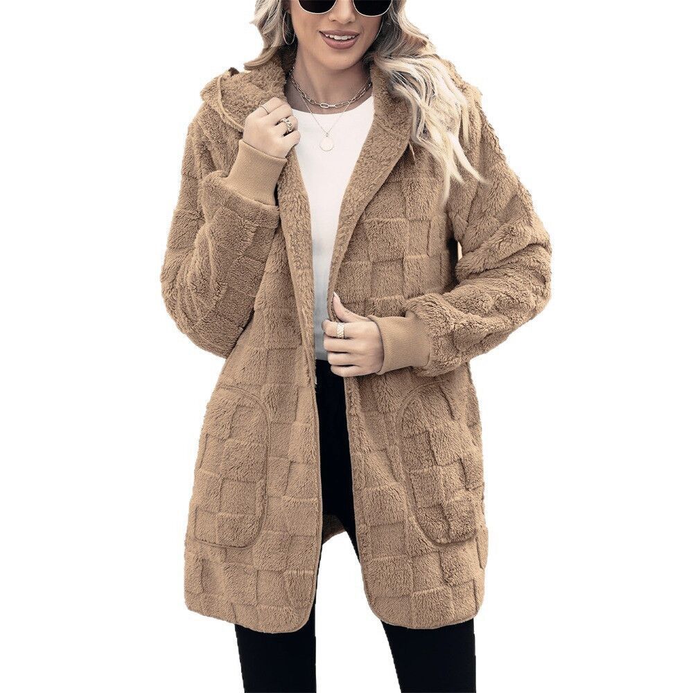 ☃️Sconto limitato del 49%❄️[S-5XL]🌸Novità per l'inverno: giacca in pile a quadri da donna per il tempo libero