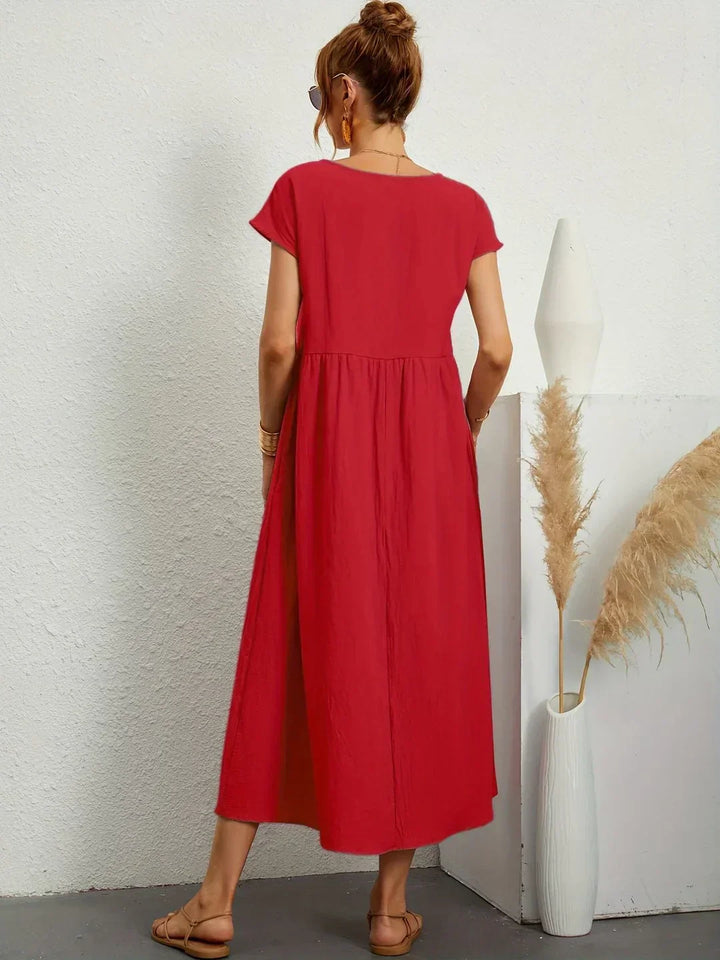 Gabrielle | Abito midi elegante dal design intramontabile