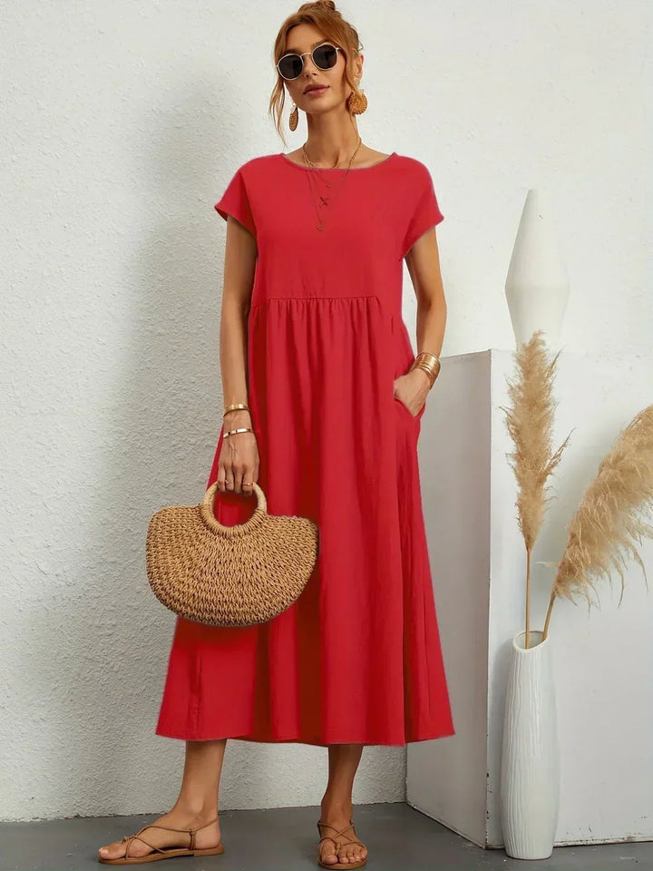 Gabrielle | Abito midi elegante dal design intramontabile