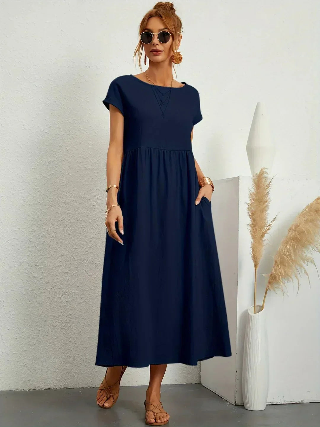 Gabrielle | Abito midi elegante dal design intramontabile