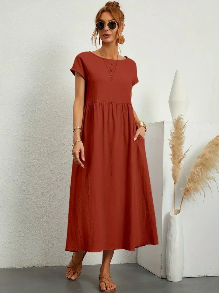 Gabrielle | Abito midi elegante dal design intramontabile