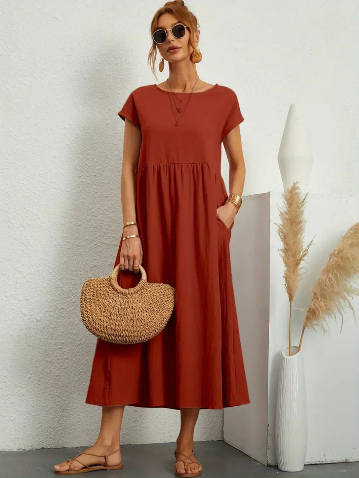Gabrielle | Abito midi elegante dal design intramontabile