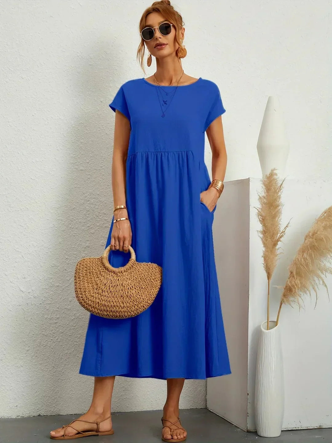 Gabrielle | Abito midi elegante dal design intramontabile