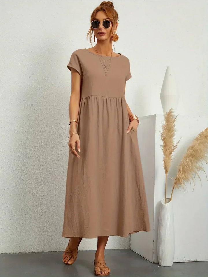 Gabrielle | Abito midi elegante dal design intramontabile