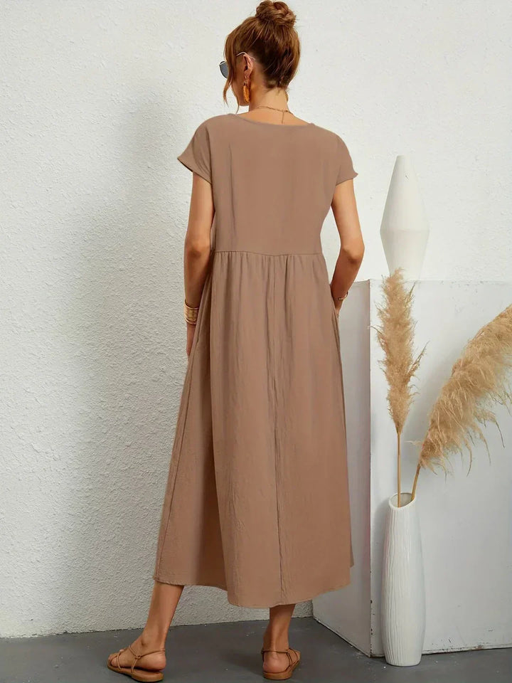 Gabrielle | Abito midi elegante dal design intramontabile