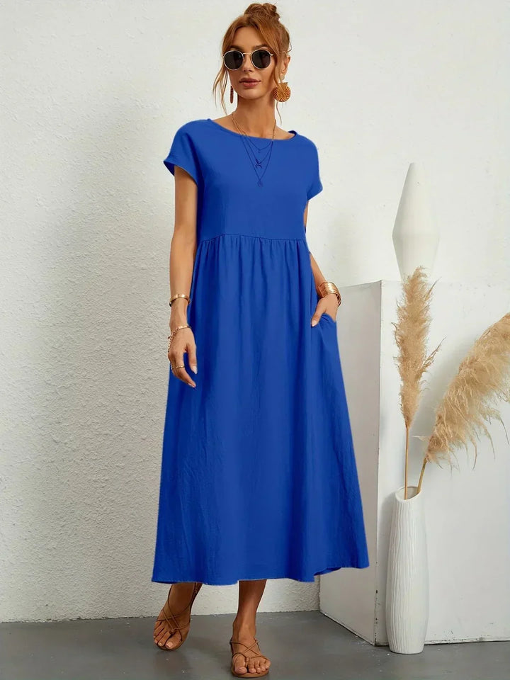 Gabrielle | Abito midi elegante dal design intramontabile