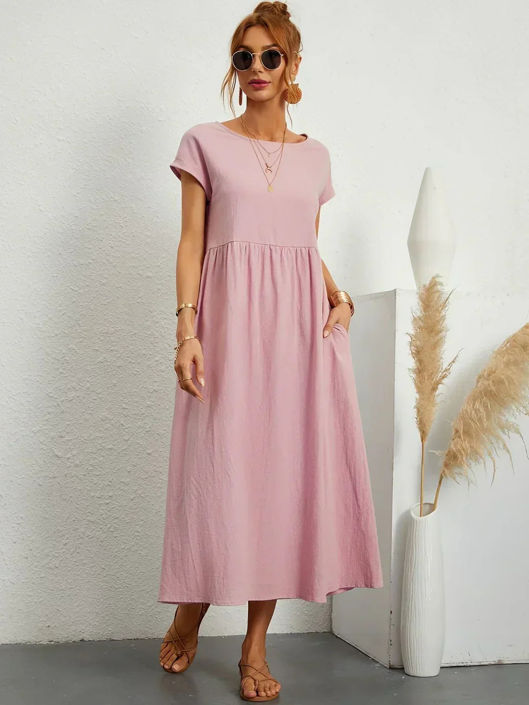 Gabrielle | Abito midi elegante dal design intramontabile
