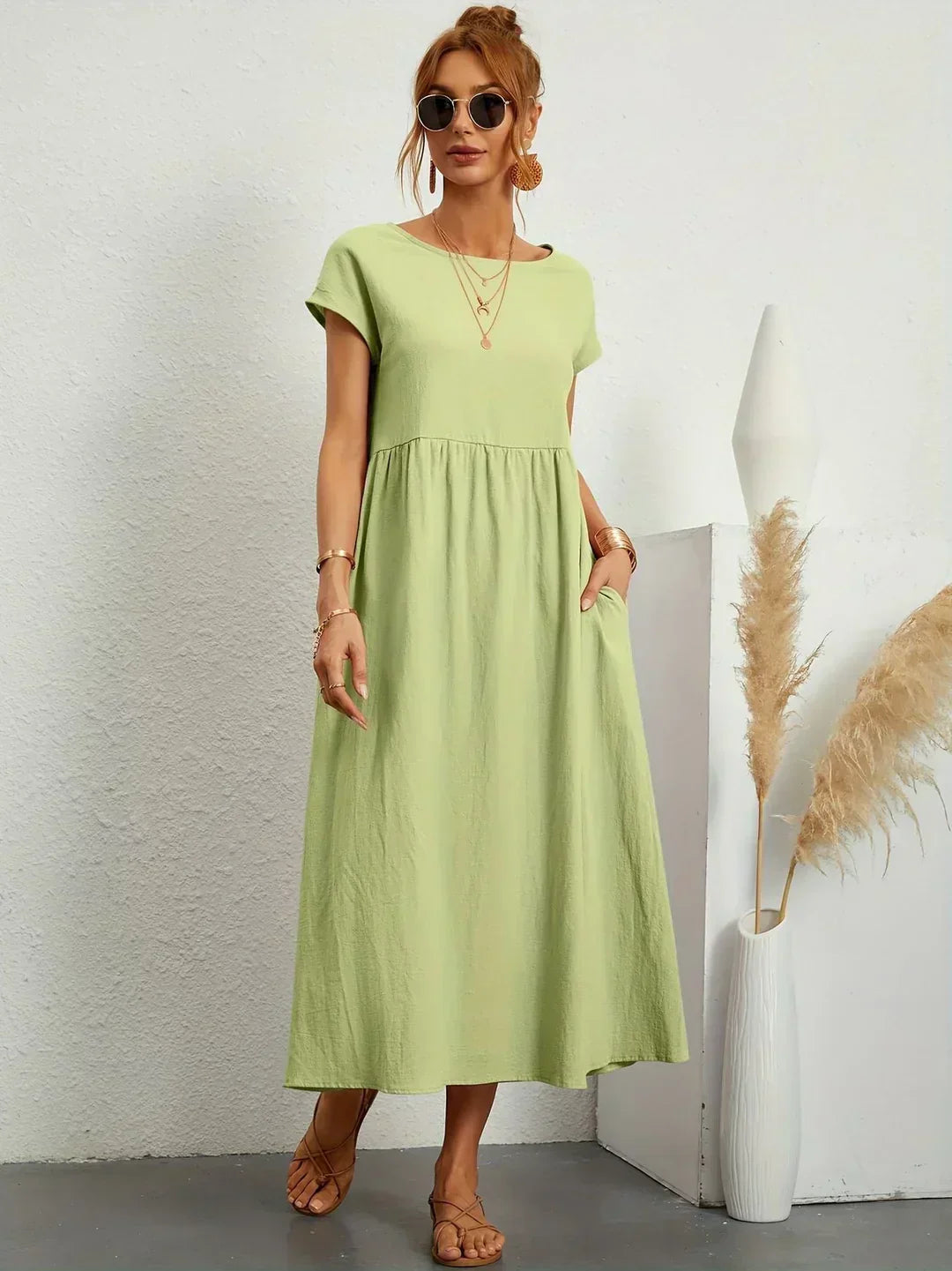 Gabrielle | Abito midi elegante dal design intramontabile