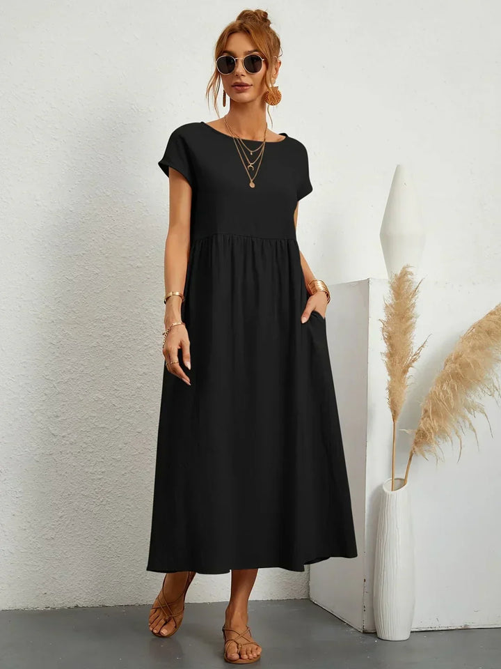 Gabrielle | Abito midi elegante dal design intramontabile