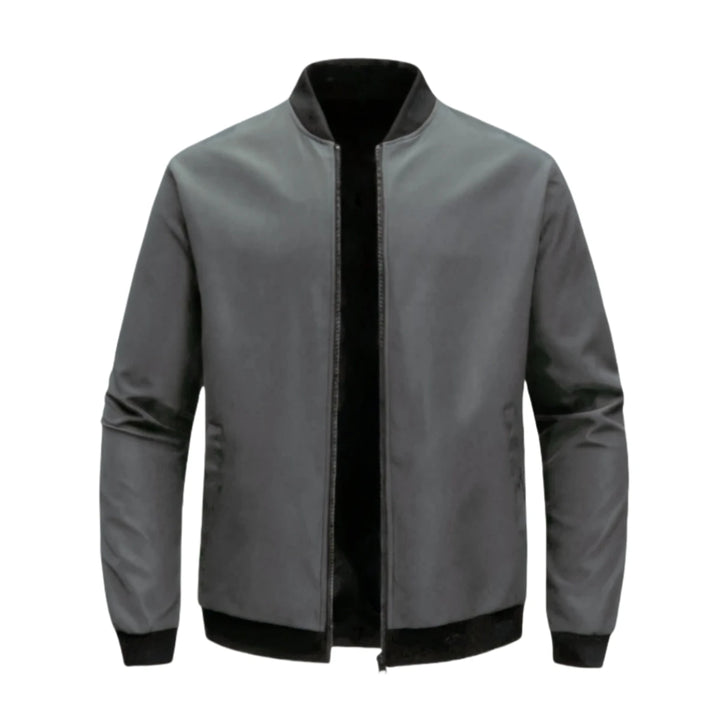 Vivo Stile | Giacca bomber slim da uomo, tinta unita e alla moda.