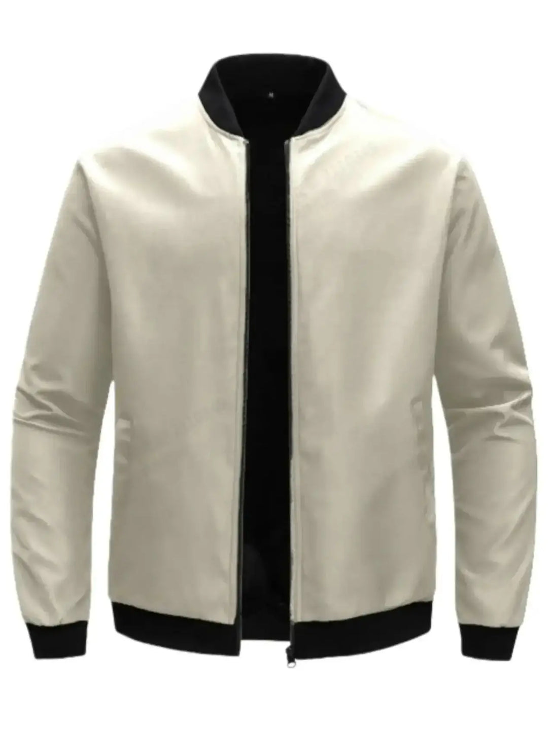 Vivo Stile | Giacca bomber slim da uomo, tinta unita e alla moda.