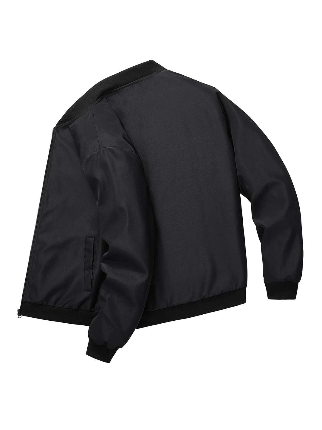 Vivo Stile | Giacca bomber slim da uomo, tinta unita e alla moda.