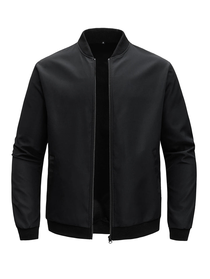 Vivo Stile | Giacca bomber slim da uomo, tinta unita e alla moda.