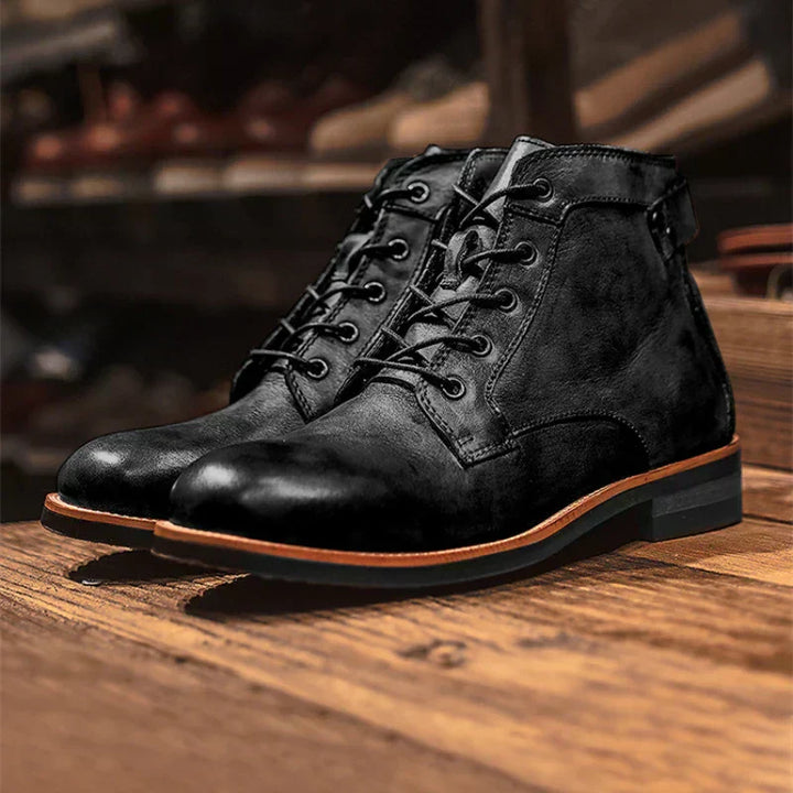 Fanum | Scarpe Retrò da Uomo a Punta Tonda