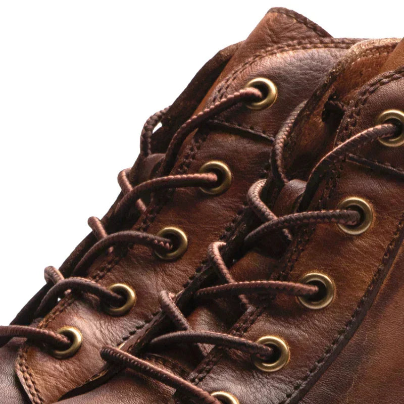 Fanum | Scarpe Retrò da Uomo a Punta Tonda