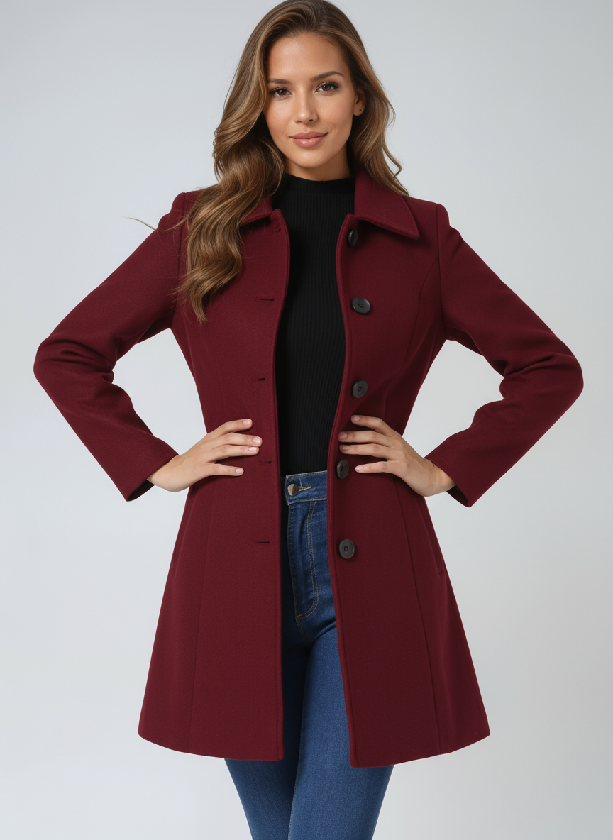 Josephine | Cappotto invernale da donna monopetto
