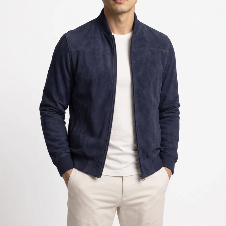 Vivo Stile | Bomber Uomo in Ecocamoscio