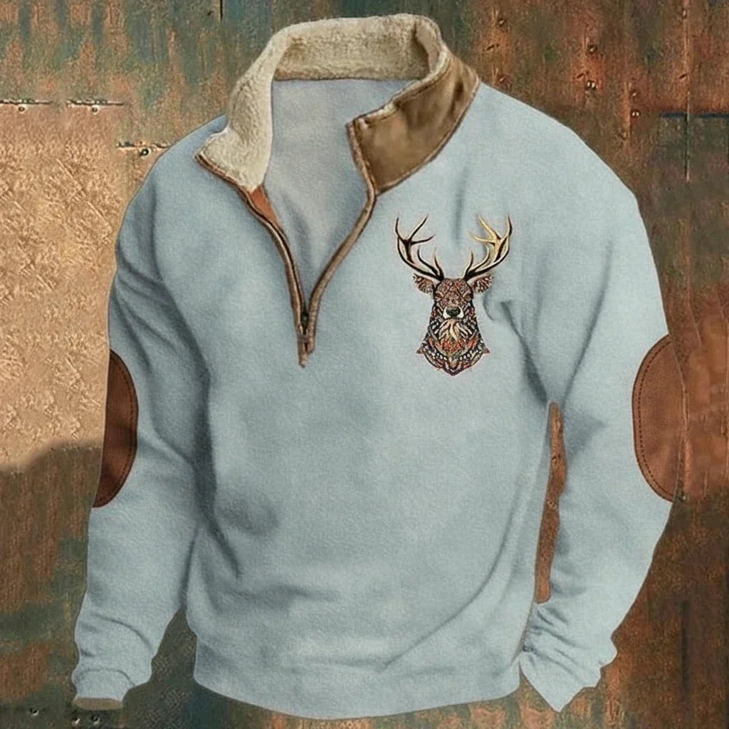 Arthur | Maglione con motivo di cervo nordico