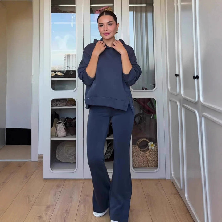 ⏳Offerta a tempo limitato: sconto del 48%⏰Completo da donna: felpa con cappuccio e pantaloni della tuta👚👖
