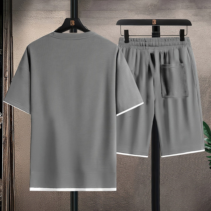 Vivo Stile | Completo Uomo T-Shirt e Bermuda in Waffle