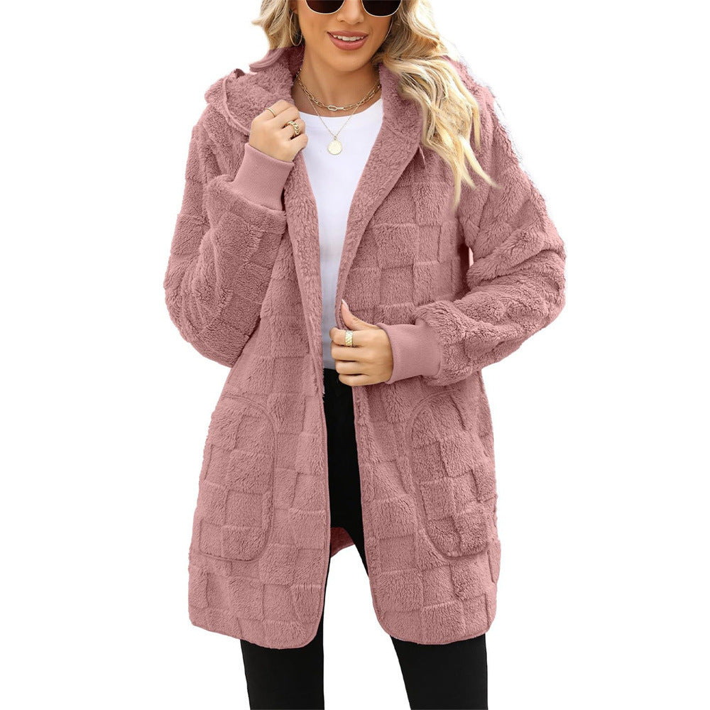 ☃️Sconto limitato del 49%❄️[S-5XL]🌸Novità per l'inverno: giacca in pile a quadri da donna per il tempo libero