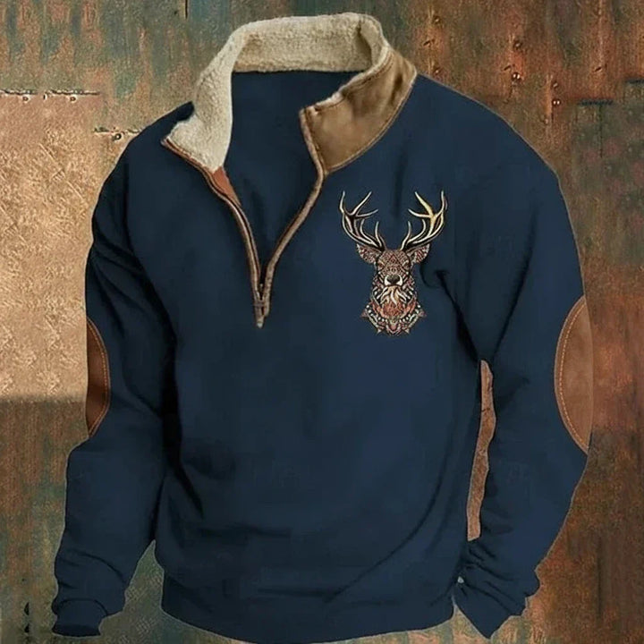 Arthur | Maglione con motivo di cervo nordico