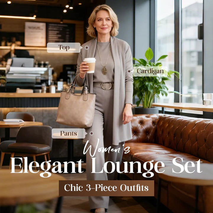 ⏳Offerta a tempo limitato⏰Elegante completo 3 pezzi: cardigan lungo, top e pantaloni💞