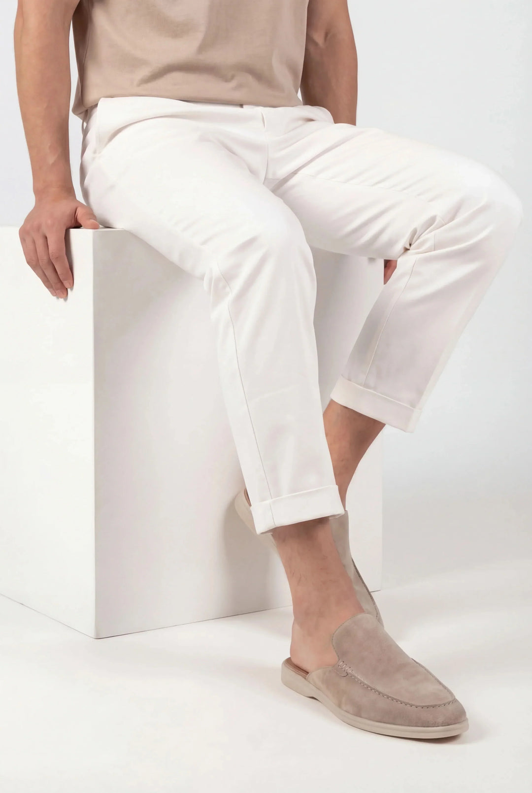 Vivo Stile | Mule Yacht in camoscio beige