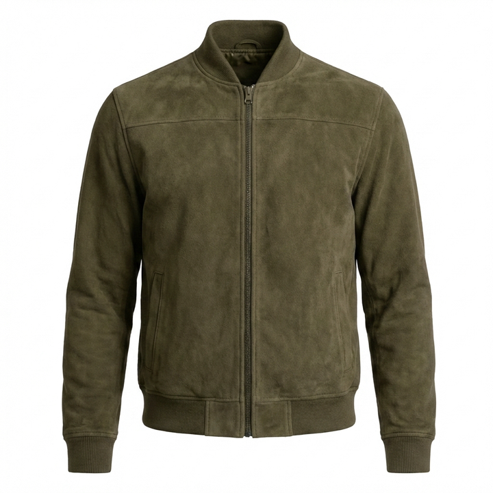 Vivo Stile | Bomber Uomo in Ecocamoscio